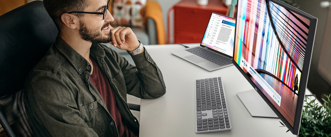 Монитор Dell S2722QC (210-BBRQ), 27" (68.58 cm), IPS панел, Ultra HD, 4ms, 350 cd/m2, HDMI, USB-C - характеристика 1