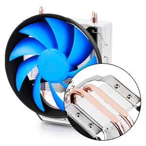 Охлаждане за процесор Deep Cool GAMMAXX 200T, съвместим с Intel LGA1156/1155/1151/1150/775, AMD AM4/AM3+/AM3/AM2+/AM2/FM2+/FM2/FM1 - характеристика 1