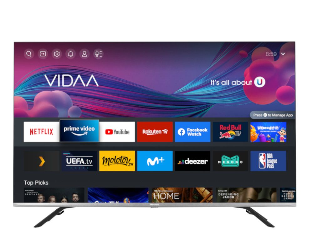 Телевизор Hisense 55E76GQ, 55" (139.70 cm) 4K/UHD QLED Smart TV, DVB-T2/C/S2, LAN, Wi-Fi, Bluetooth, 3x HDMI, 2x USB - характеристика 1