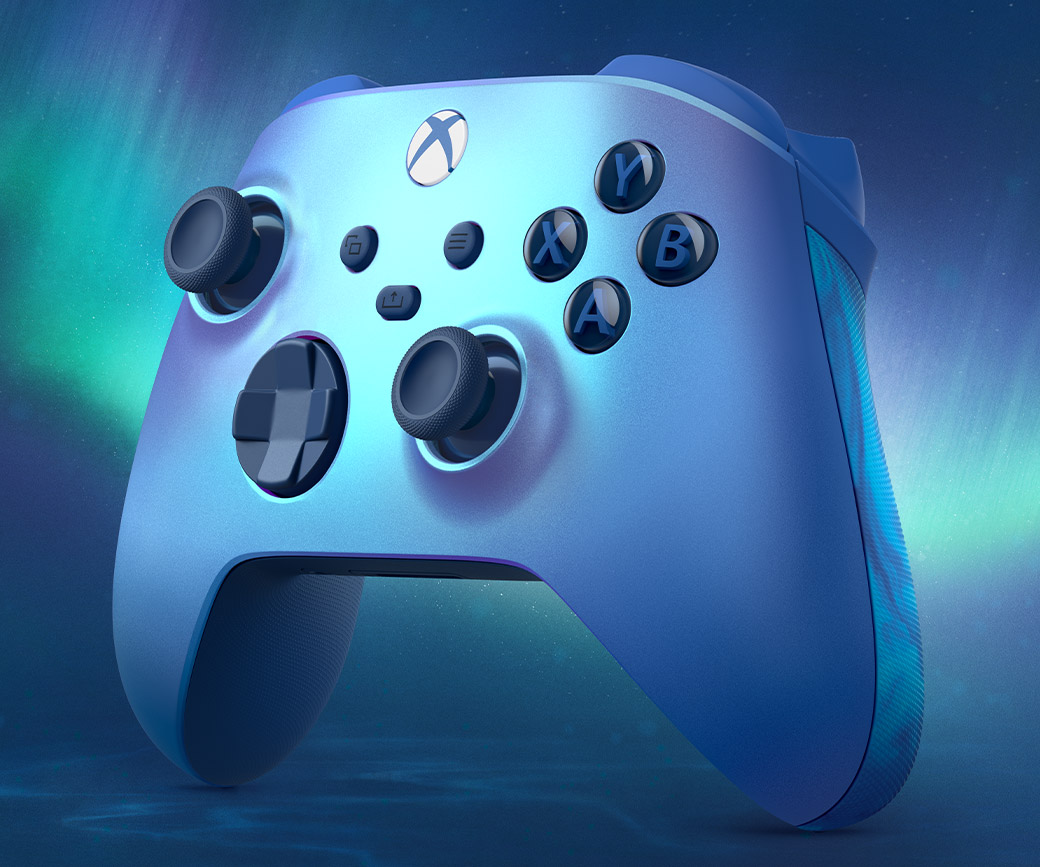Геймпад Microsoft Xbox Wireless Controller - Aqua Shift Special Edition (QAU-00027) (разопакован продукт), син - характеристика 1