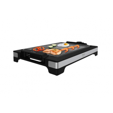 Скара Cecotec TastyGrill 2000 Inox MixStone, незалепваща плоча, регулируем термостат с 5 различни нива на мощност, подвижни елементи, 2000W - характеристика 1