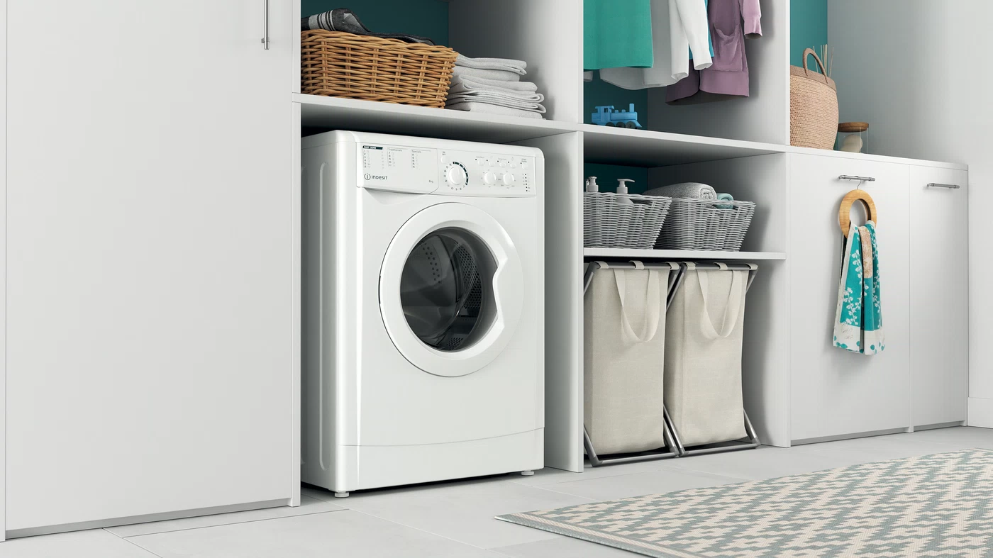Перална машина Indesit EWSC 61251 W, клас F, 6 кг. капацитет, 1200 оборота в минута, 11 програми, свободностояща, 59.5 cm, бяла - характеристика 1