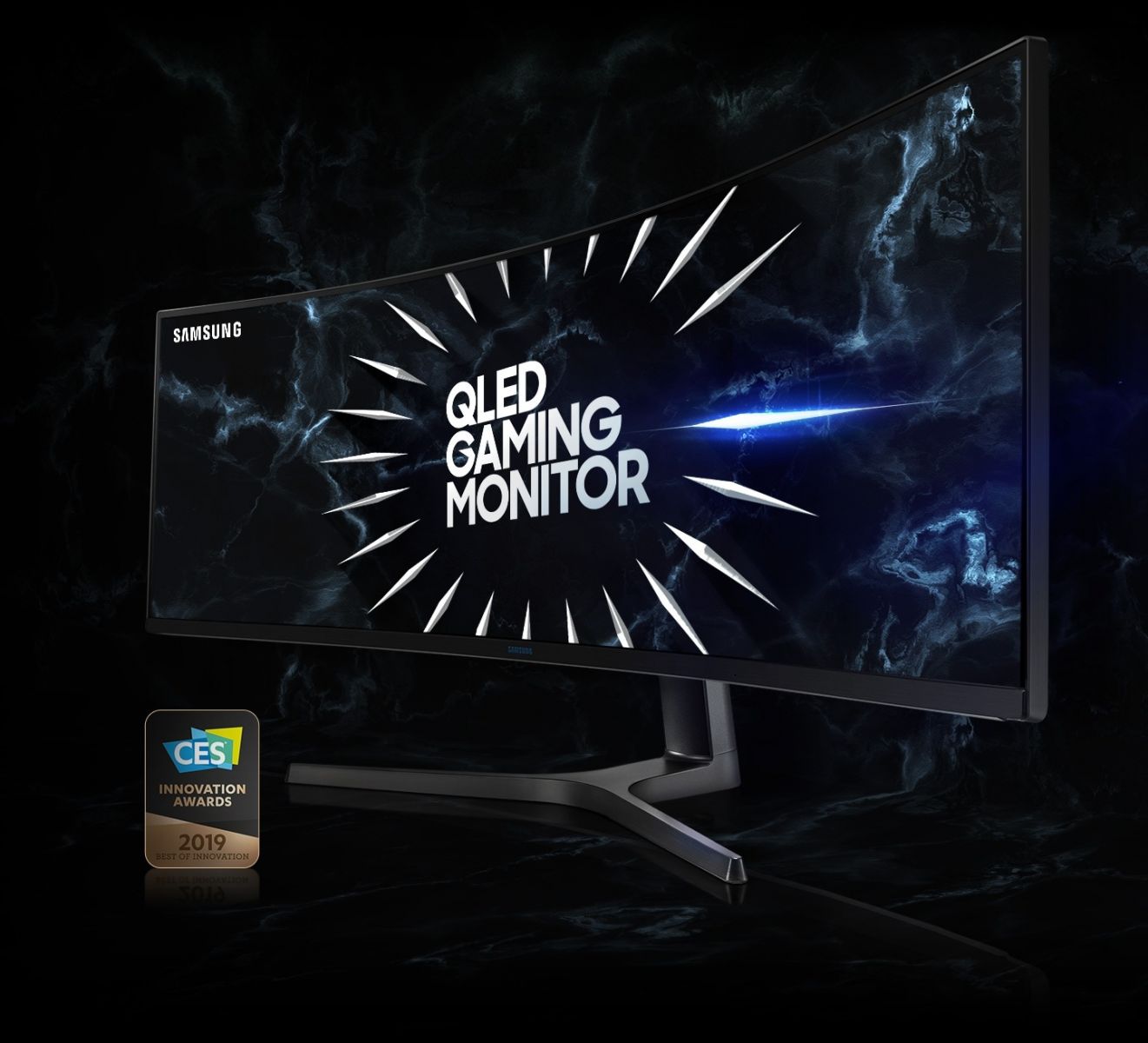 Монитор Samsung LC49RG90SSUX, 48.8" (123.95cm) VA панел, 120Hz, Super Ultra Wide WQHD, 4ms, 1000cd/m2, DisplayPort, HDMI - характеристика 1