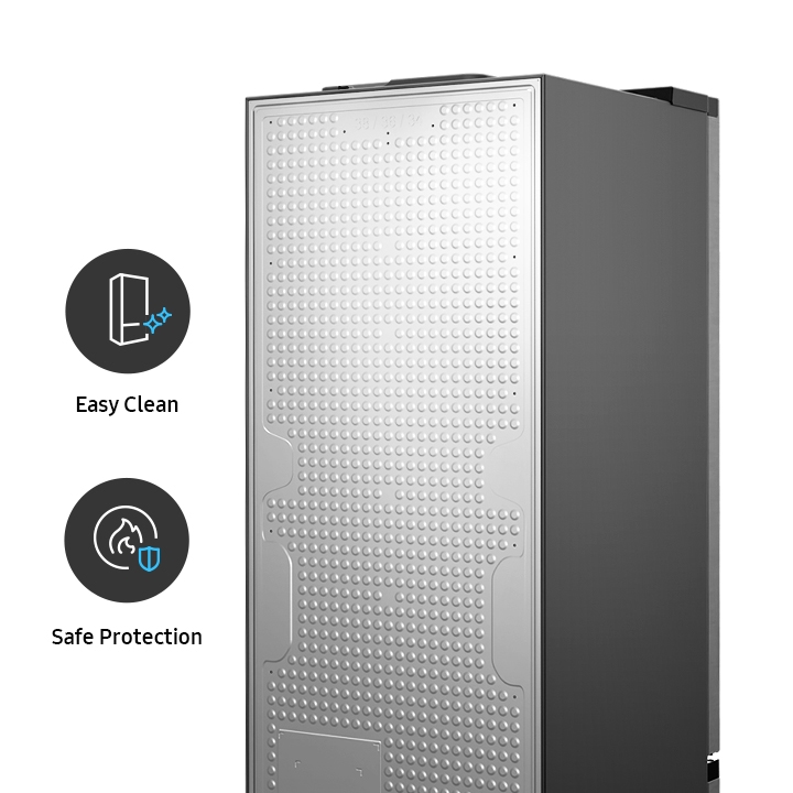 Хладилник с фризер Samsung RB34T670ESA/EF, клас E, 355 л. общ обем, свободностоящ, 256 kWh/годишно, SpaceMax Technology, All-Around Cooling, No frost, инокс - характеристика 7