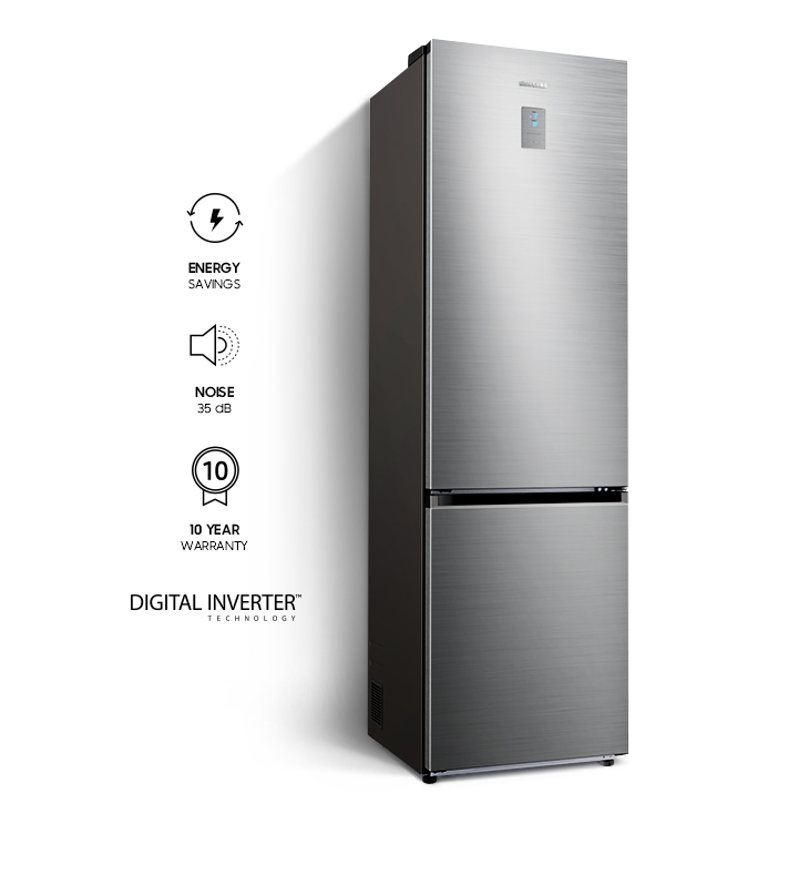 Хладилник с фризер Samsung RB34T670ESA/EF, клас E, 355 л. общ обем, свободностоящ, 256 kWh/годишно, SpaceMax Technology, All-Around Cooling, No frost, инокс - характеристика 6