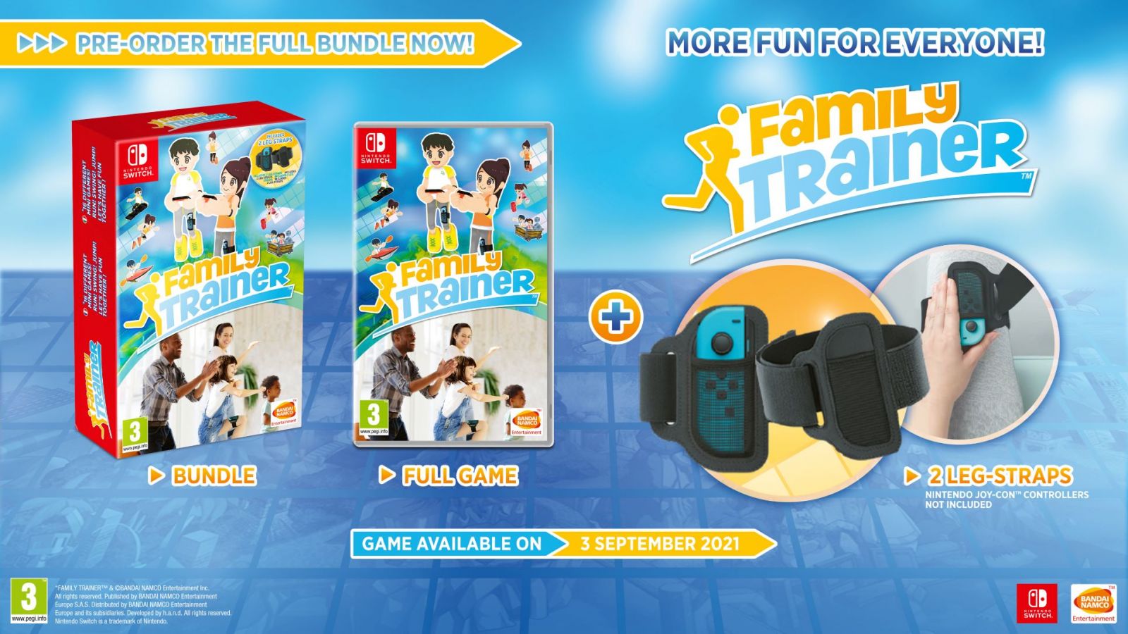 Family Trainer - with Two Leg Straps (Nintendo Switch)