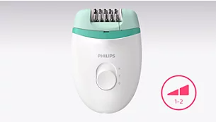 Епилатор Philips Satinelle Essential BRE245/00, за крака, 2 приставки, бял - характеристика 2