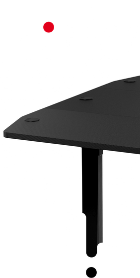 Компютърно бюро Nitro Concepts D16E, 160 x 80cm, електрическо управление на височина, до 70 кг. натоварване, черно - характеристика 1