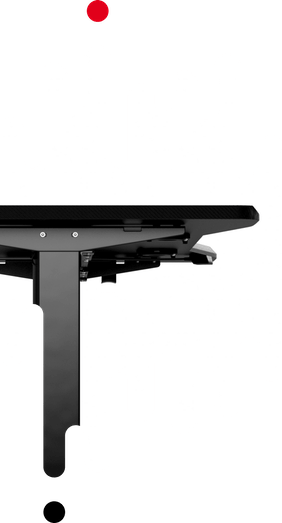 Компютърно бюро Nitro Concepts D16E, 160 x 80cm, електрическо управление на височина, до 70 кг. натоварване, черно - характеристика 4