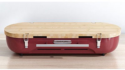 Барбекю Allocacoc FlipGrill BBQ 11096RD, бамбук, 610мм x 210мм x 100мм, червен - характеристика 4