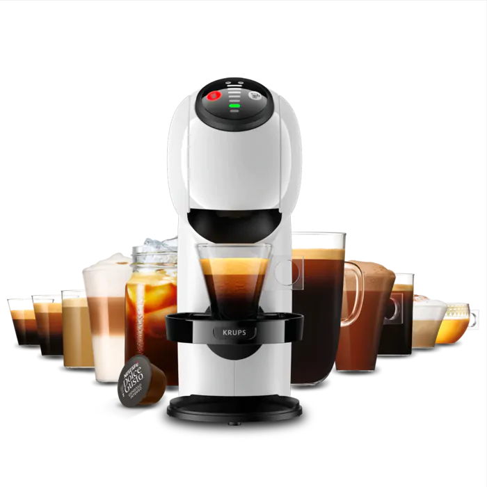 Кафемашина на капсули Krups Nescafe Dolce Gusto Genio S Basic, 1500W, 15 bar, 0.8 l. обем на резервоара за вода, бяла - характеристика 1