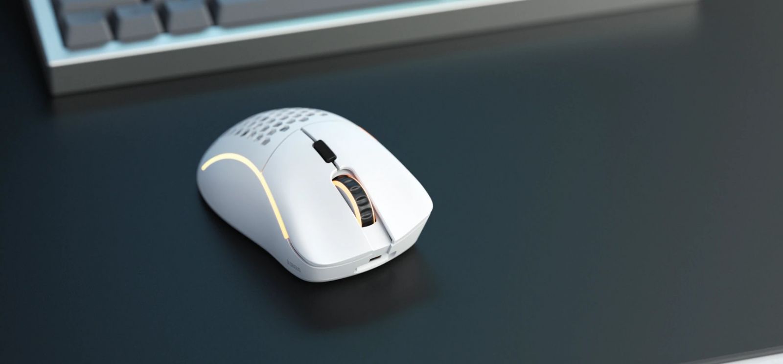 Мишка Glorious Model D- Wireless (GLO-MS-DMW-MW), оптична (19 000 dpi), безжична, USB, бял мат, 6 бутона, RGB подсветка - характеристика 2