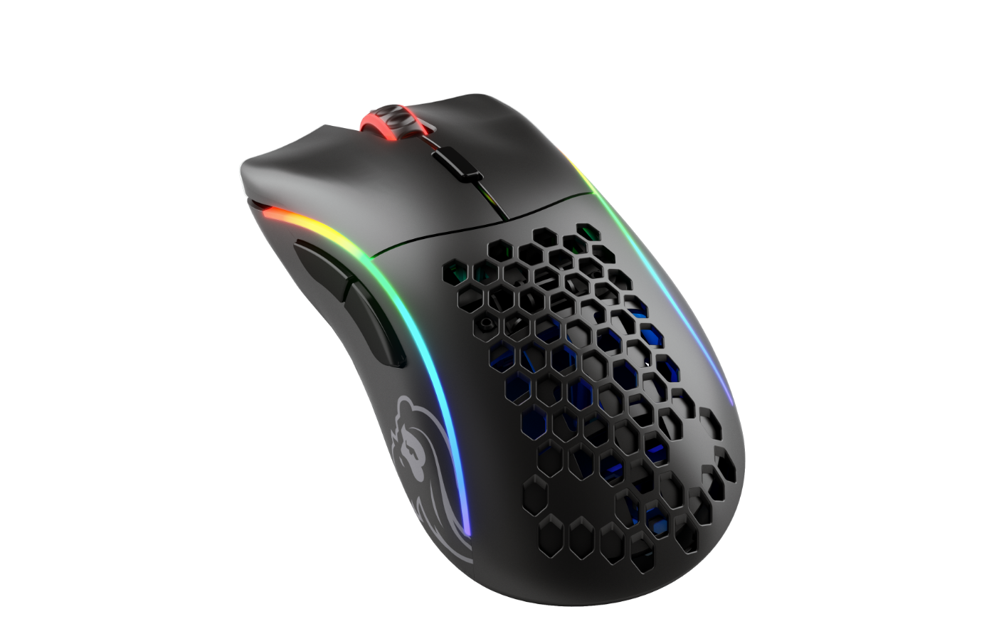 Мишка Glorious Model D Wireless (GLO-MS-DW-MB), оптична (19 000 dpi), безжична, USB, матирано черна, до 71 часа живот на батерията, 6 програмируеми бутона, RGB подсветка - характеристика 7