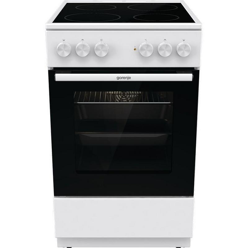 Готварска печка Gorenje GEC5A61WG, електрическа, клас A, 4 нагревателни зони, 70 л. капацитет на фурната, бяла - характеристика 1