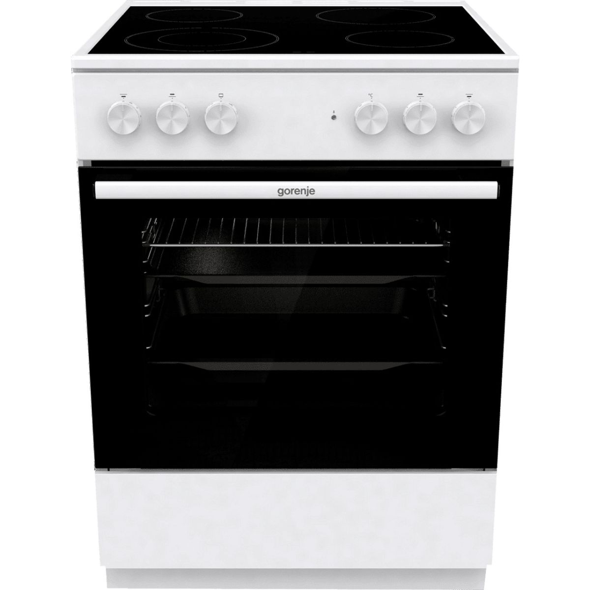 Готварска печка Gorenje GEC6A41WC, електрическа, клас A, 4 нагревателни зони, 71 л. капацитет на фурната, бяла - характеристика 1