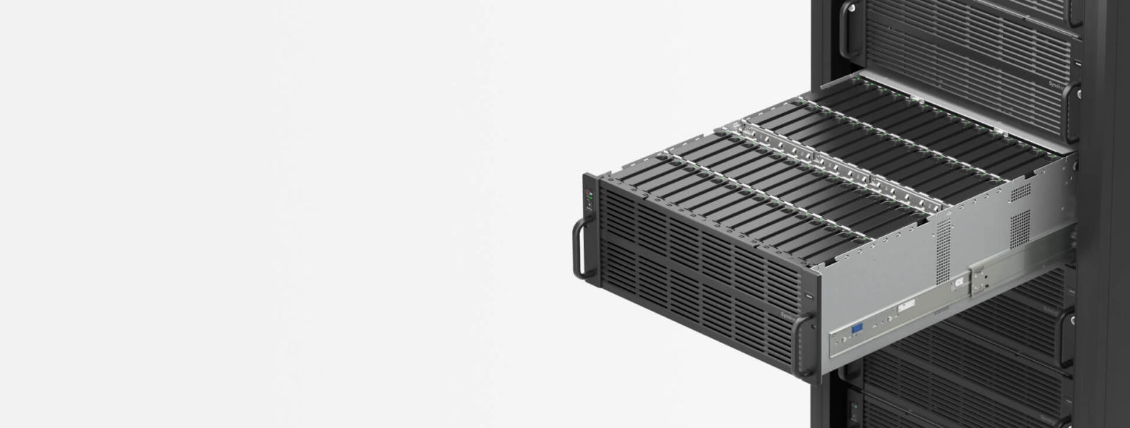 Мрежови диск (NAS) Synology HD6500, десетядрен Cascade Lake Intel Xeon Silver 4210R 2.4/3.2 GHz, 64GB RDIMM DDR4, без твърд диск, No OS, 1600W PSU, 60 bays on base, up to 300 bays with 4x RX6022sas - характеристика 2
