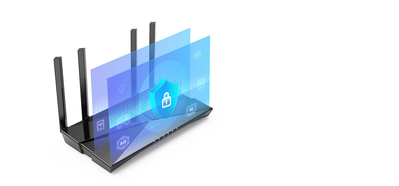Рутер TP-Link Archer AX23 AX1800, 1800Mbps, 2.4GHz 574Mbps/5GHz 1201Mbps, Wireless AX, 4x 10/100/1000Mbps, 1x WAN, 4 външни антени - характеристика 4