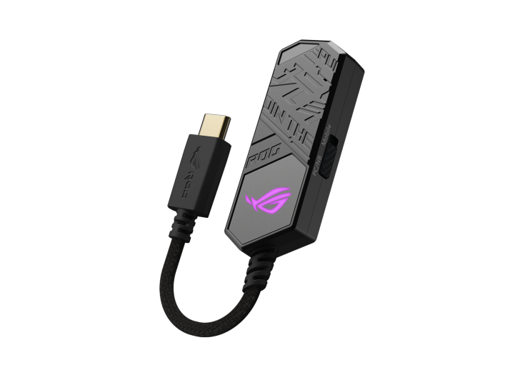 Звукова карта Asus ROG Clavis (90YH02N0-B2UA00), 7.1, USB Type-C, DAC + Aura Sync RGB, 1x AUX - характеристика 1