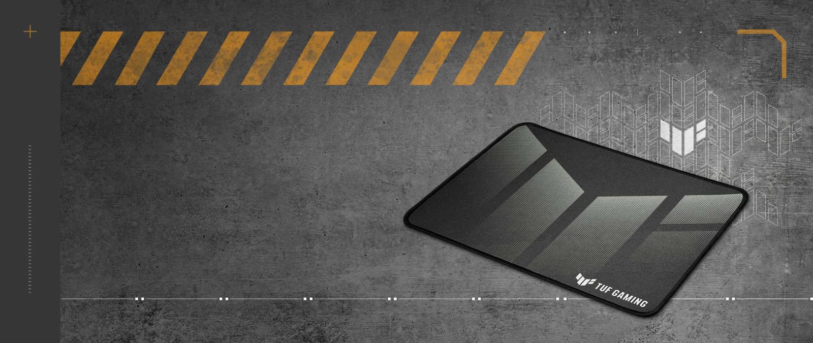 Подложка за мишка Asus TUF Gaming P1, гейминг, черна, 360 x 260 x 2 mm - характеристика 1