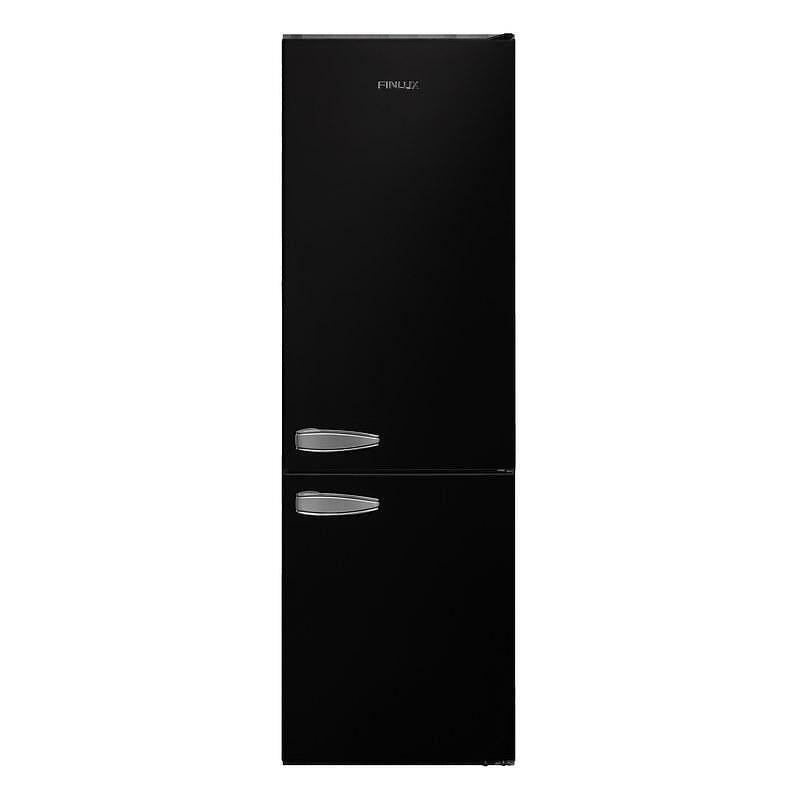 Хладилник с фризер Finlux FXCA 3133 RETRO BLACK, клас F, 268 л. общ обем, свободностоящ, 277kWh/годишно, LED осветление, черен - характеристика 1