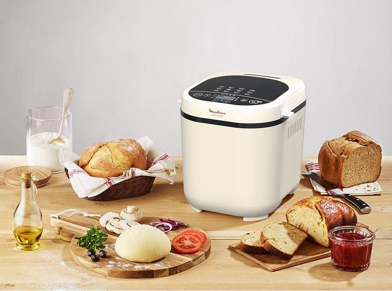 Хлебопекарна Moulinex OW210A30, 720W, 12 програми, вместимост до 1000g, бяла - характеристика 1