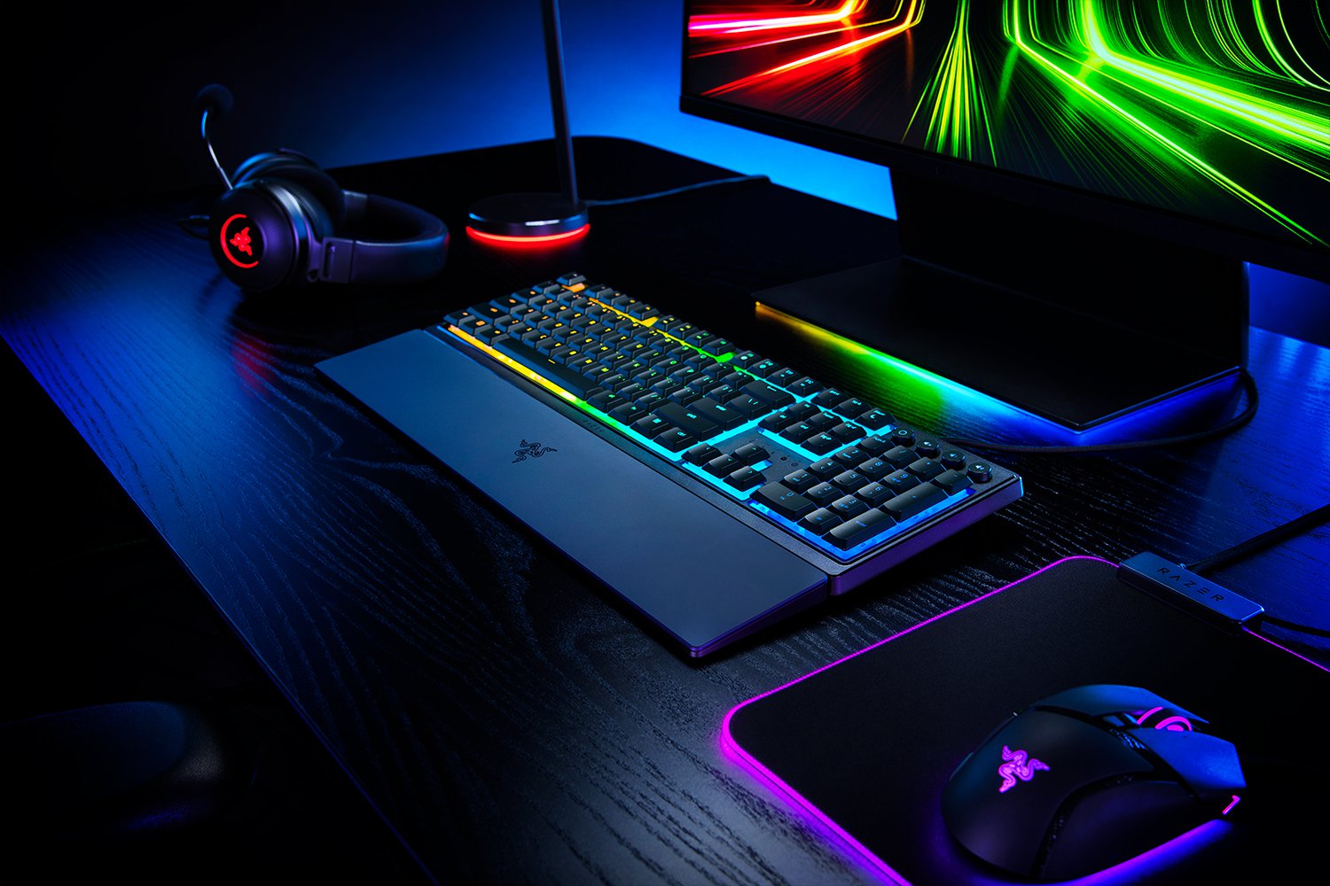 Клавиатура Razer Ornata V3, гейминг, RGB подсветка, черна, USB - характеристика 2