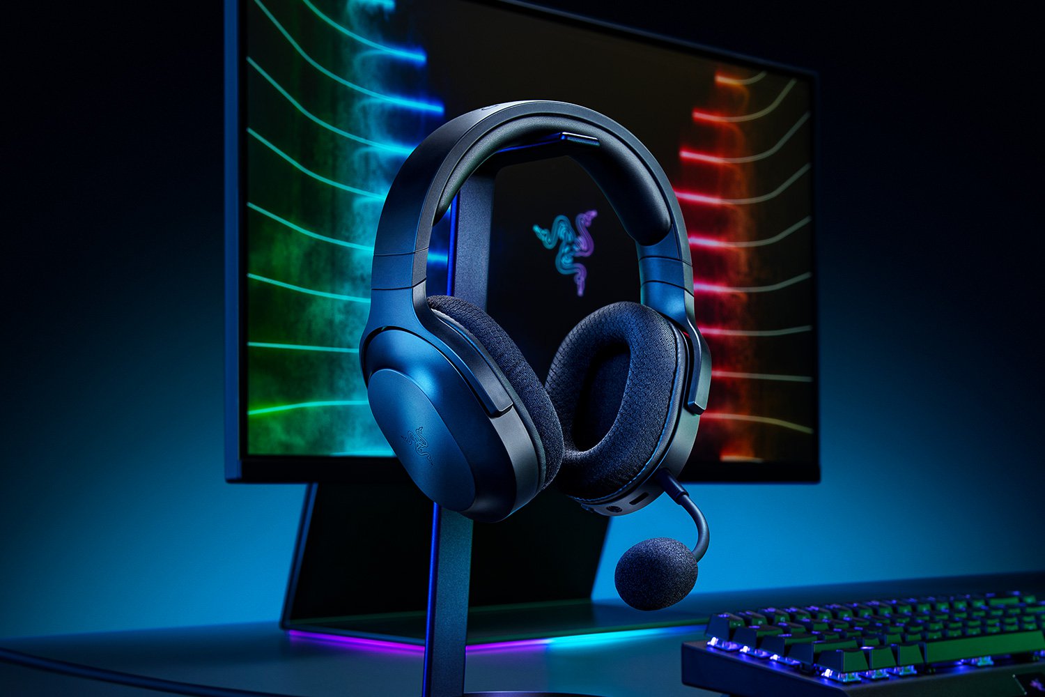 Слушалки Razer Barracuda X black (2022), безжични, микрофон, до 50 часа време на работа, USB C, черни - характеристика 2