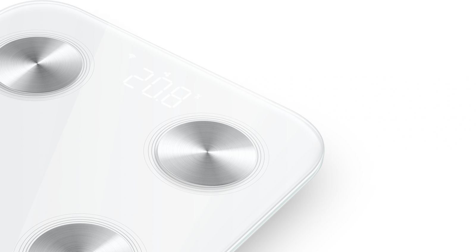 Електронен кантар Huawei Scale 3 (DBYB19), капацитет 157 кг, Bluetooth, LED дисплей, 10+ индикаторa за тялото, закалено стъкло, бял - характеристика 1