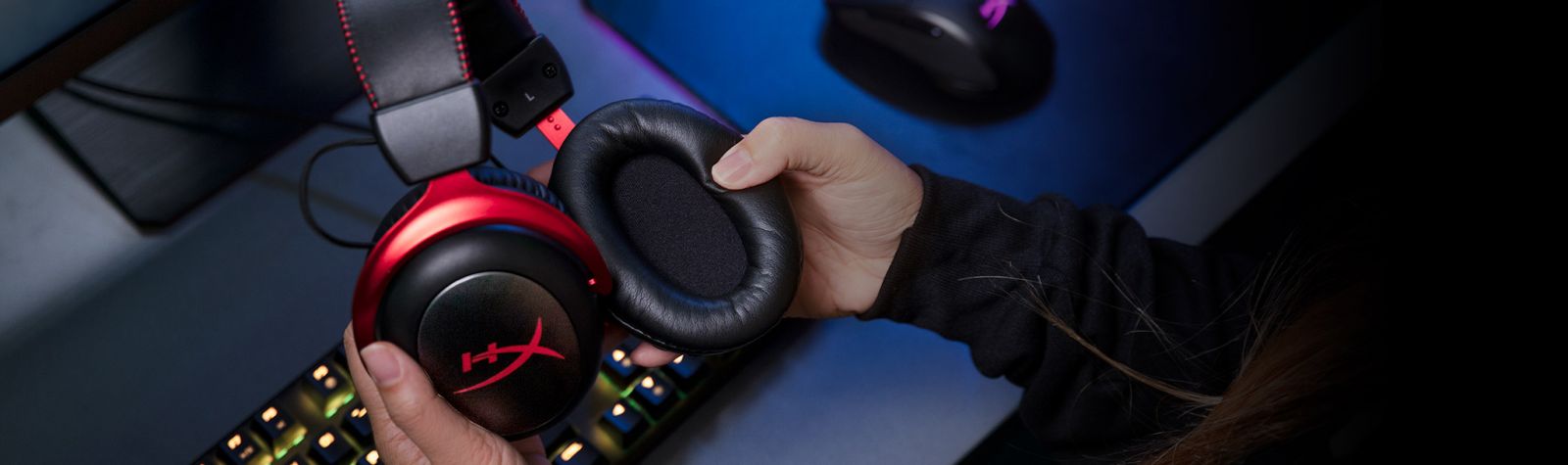Слушалки HyperX Cloud II Red, геймърски, микрофон, черни/червени - характеристика 2