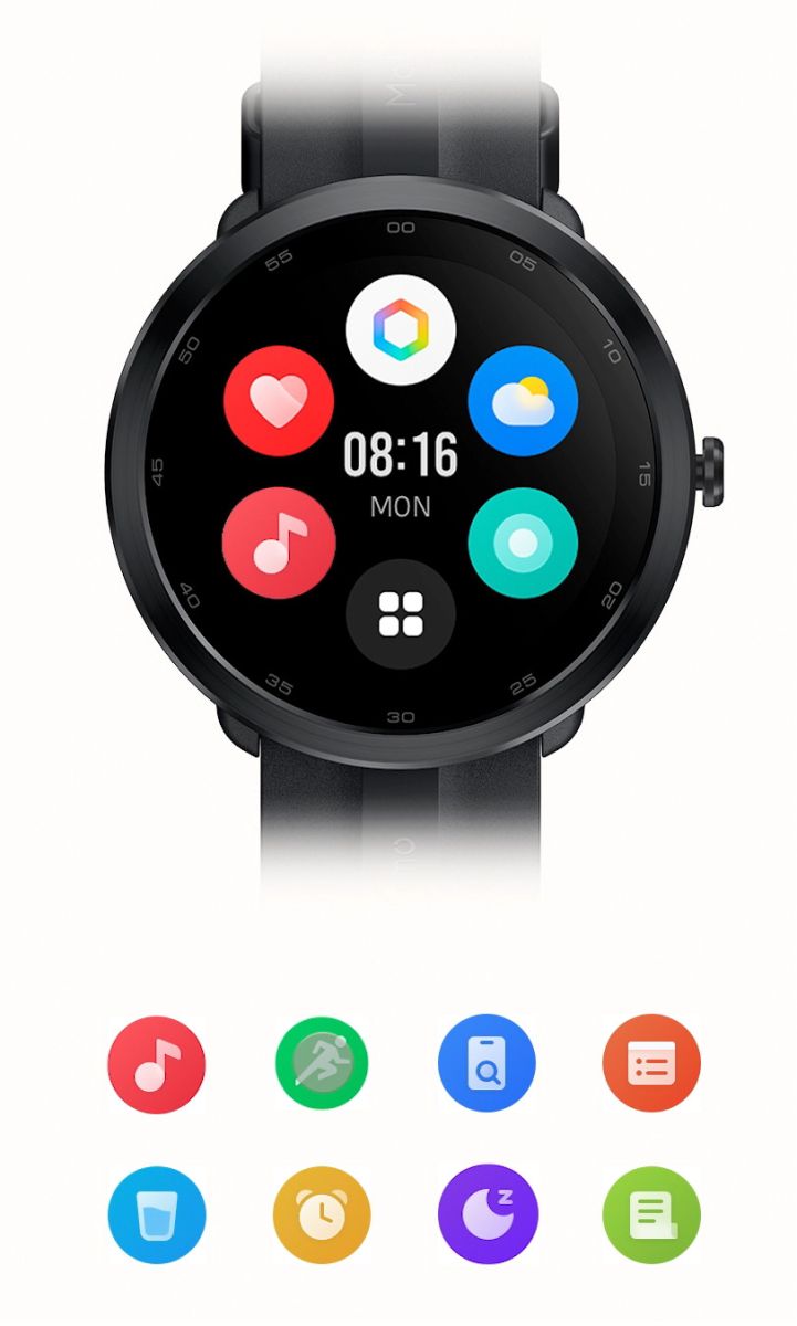 Смарт часовник Maimo Watch R Black, 1.6" (3.30cm) AMOLED дисплей, 5ATM водоустойчивост, до 15 дни време на работа, GPS, Bluetooth, черен - характеристика 6