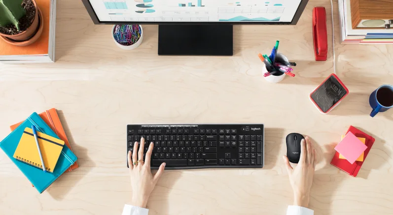 Клавиатура Logitech K270 (920-003736), безжична, черна, USB - характеристика 2