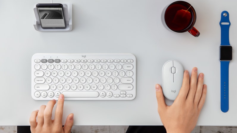 Клавиатура Logitech K380 for Mac, безжична, компактна, розова, Bluetooth, US English - характеристика 3
