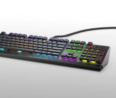 Клавиатура Dell Alienware 510K, механична, Cherry MX Low Profile Red, черна, USB, RGB - характеристика 4