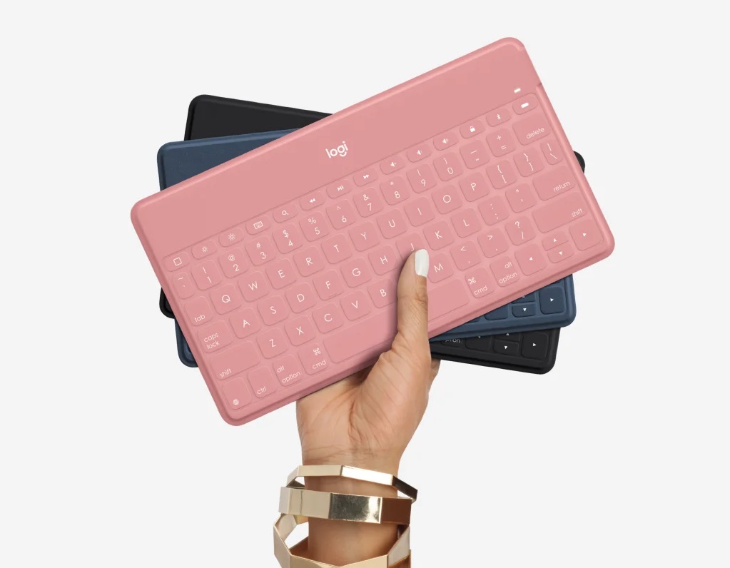 Клавиатура Logitech Logitech Keys-To-Go, безжична, компактна, нисък профил, розова, Bluetooth, UK English - характеристика 1
