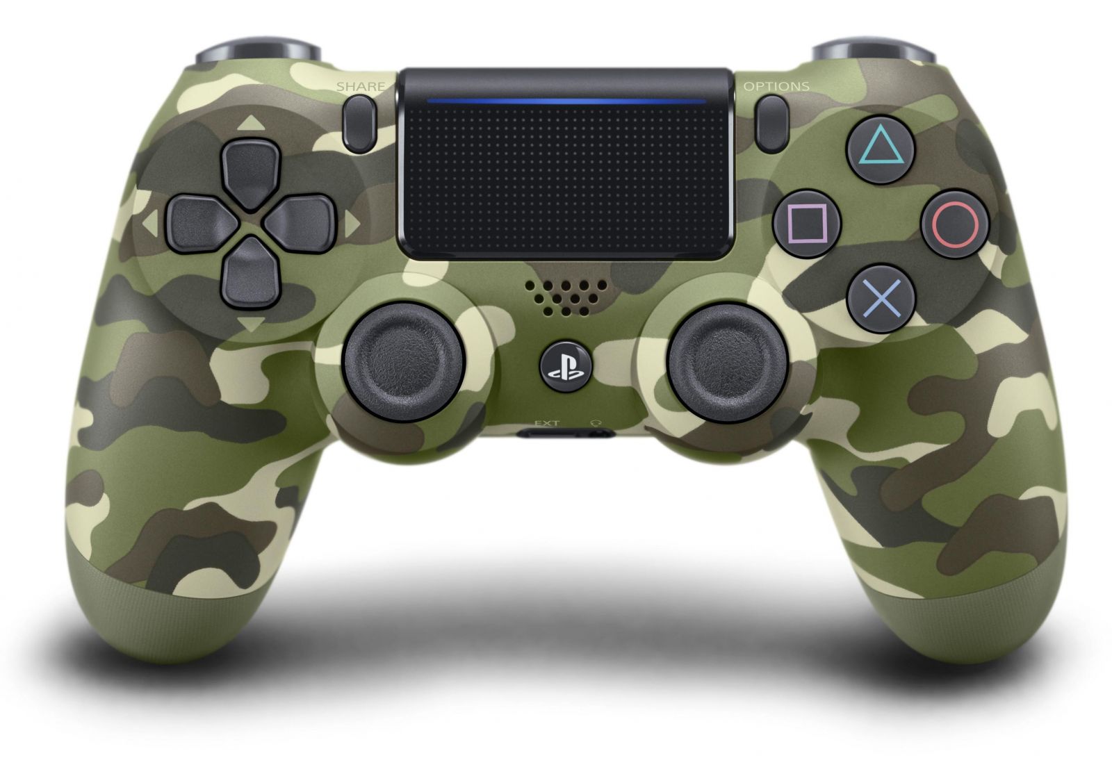 Геймпад PlayStation DualShock 4 V2 - Green Camo, безжичен, за PS4, зелен - характеристика 1