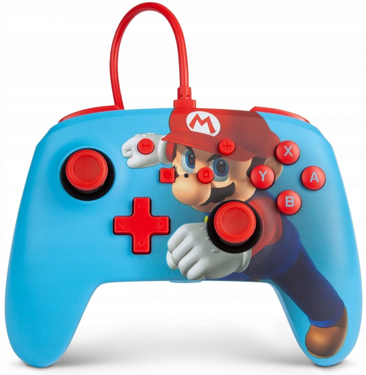 Геймпад PowerA Enhanced Mario Punch, за Nintendo Switch, червено-син - характеристика 1