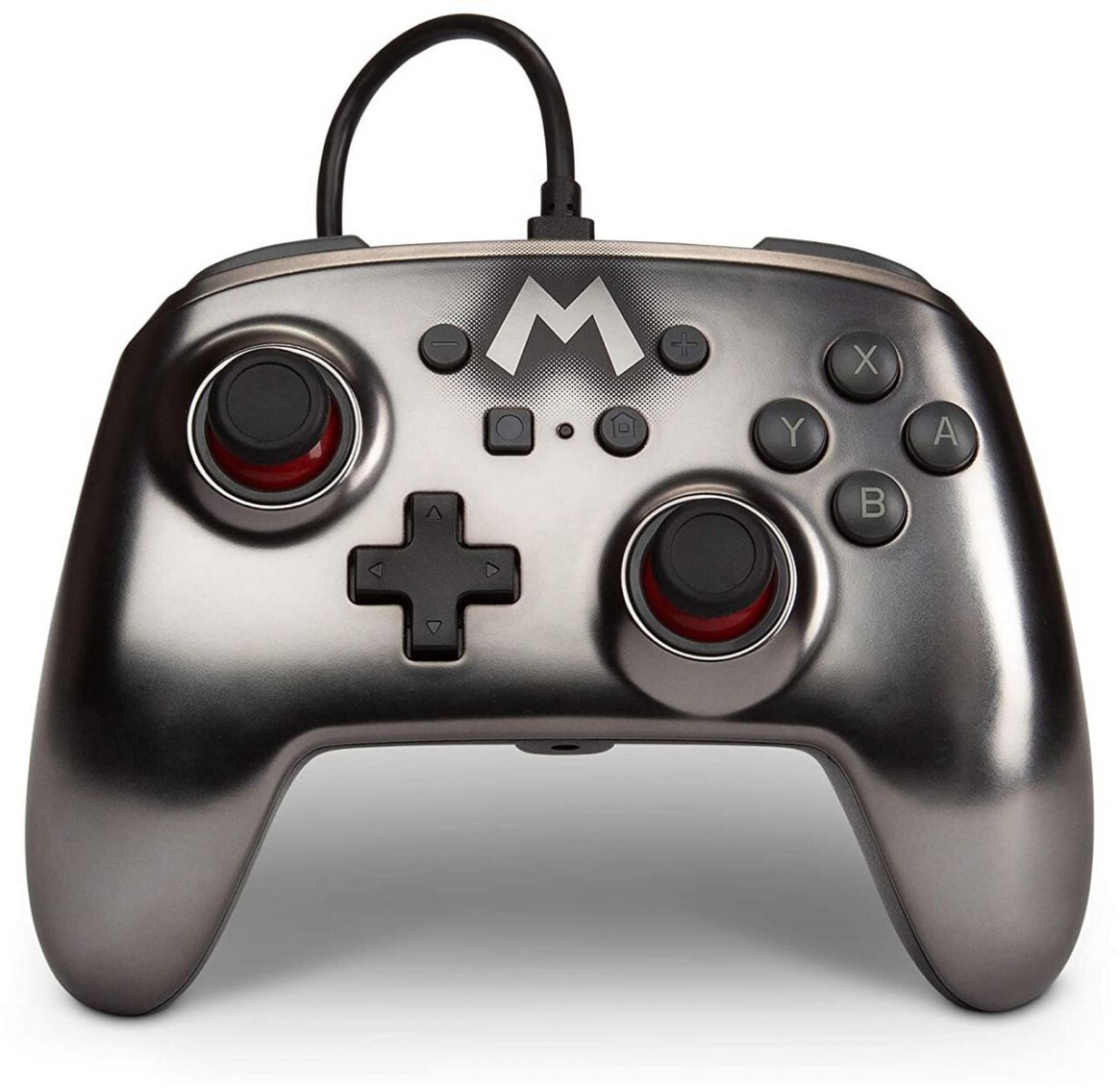 Геймпад PowerA Enhanced Mario Silver за Nintendo Switch, жичен, сребрист - характеристика 1