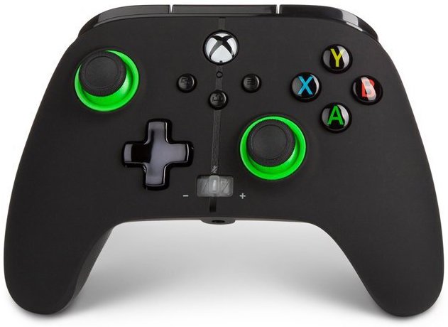 Геймпад PowerA Enhanced Green Hint за Xbox One/Series X/S/PC, жичен, черен/зелен - характеристика 1