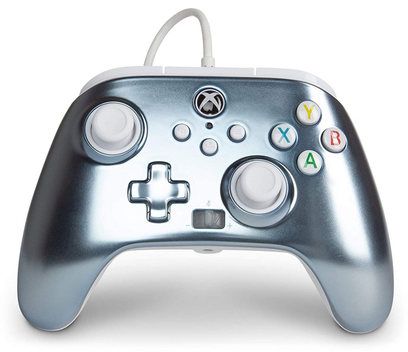Геймпад PowerA Enhanced Metallic Ice за Xbox One/Series X/S/PC, жичен, сребрист - характеристика 1
