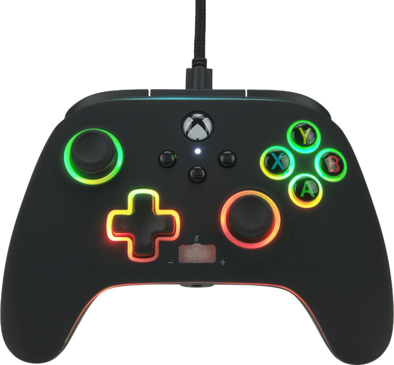 Геймпад PowerA Enhanced Spectra Infinity за Xbox One/Series X/S/PC, жичен, черен, с подсветка - характеристика 1