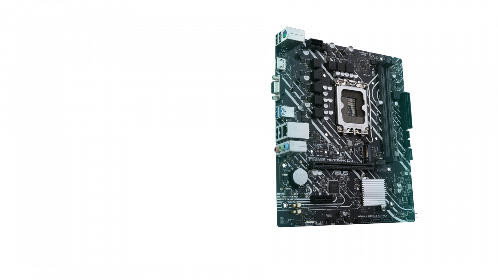 Дънна платка Asus Prime H610M-K D4, H610, LGA1700, DDR4, PCI-E 4.0, (HDMI&VGA), 4x SATA 6Gb/s, 1x M.2, 2x USB 3.2 Gen 1, Micro ATX - характеристика 1
