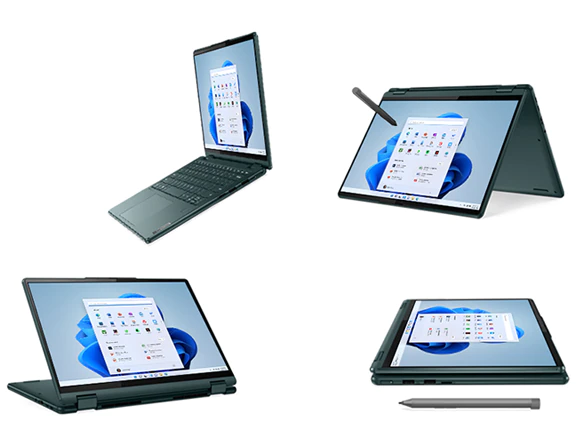 Лаптоп Lenovo Yoga 6 13ALC7 (82UD000HBM)(зелен), осемядрен AMD Ryzen 7 5700U 1.8/4.3GHz, 13.3" (33.78 cm) WUXGA IPS Display, (HDMI), 16GB LPDDR4x, 1TB SSD, 2x USB-C 3.2 Gen 1, Windows 11 Home - характеристика 4