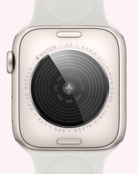 Смарт часовник Apple Watch SE (2012) GPS, 44mm, 1.78" (4.52 cm) Retina LTPO OLED дисплей, GPS, Bluetooth, A2DP, LE, Heart rate (2nd gen), барометър, тахиметър, компас, термометър, водоустойчив, черен с черна спортна каишка - характеристика 3
