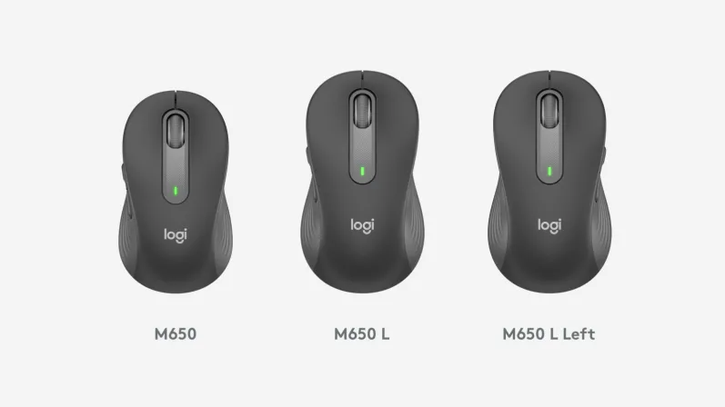 Мишка Logitech Signature M650 L Left, оптична(4000 dpi), безжична, Bluetooth, черна - характеристика 2