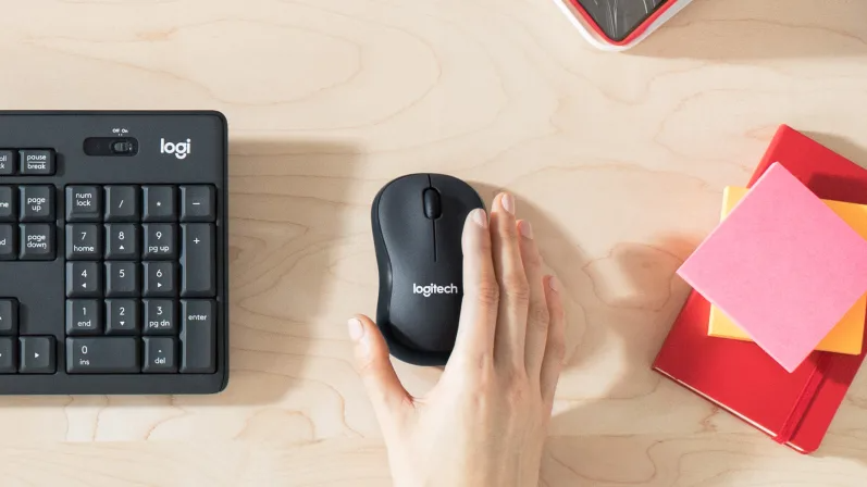 Мишка Logitech M220 Silent, оптична (1000dpi), безжична, USB, черна - характеристика 2