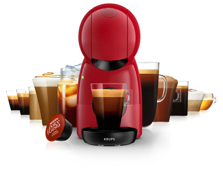 Кафемашина на капсули Krups Nescafe Dolce Gusto Piccolo XS, 1600W, 15 bar, 0.8 l. обем на резервоара за вода, червена - характеристика 1