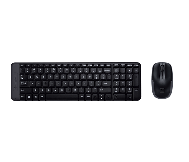 Комплект клавиатура и мишка Logitech MK220, безжични, черни, USB, без кирилизация - характеристика 1