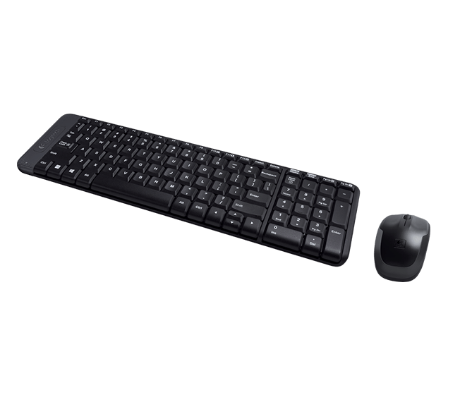 Комплект клавиатура и мишка Logitech MK220, безжични, черни, USB, без кирилизация - характеристика 4