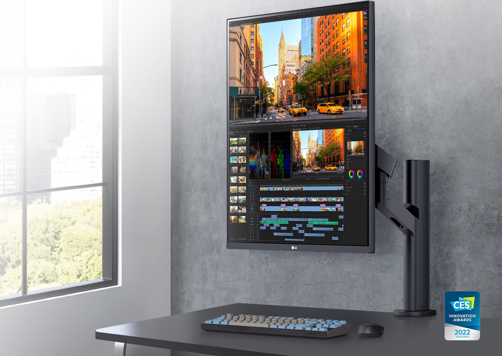 Монитор LG 28MQ780-B, 28" (71.12 cm) IPS панел, SDQHD, 5ms, 300 cd/m2, DisplayPort, HDMI, USB - характеристика 1