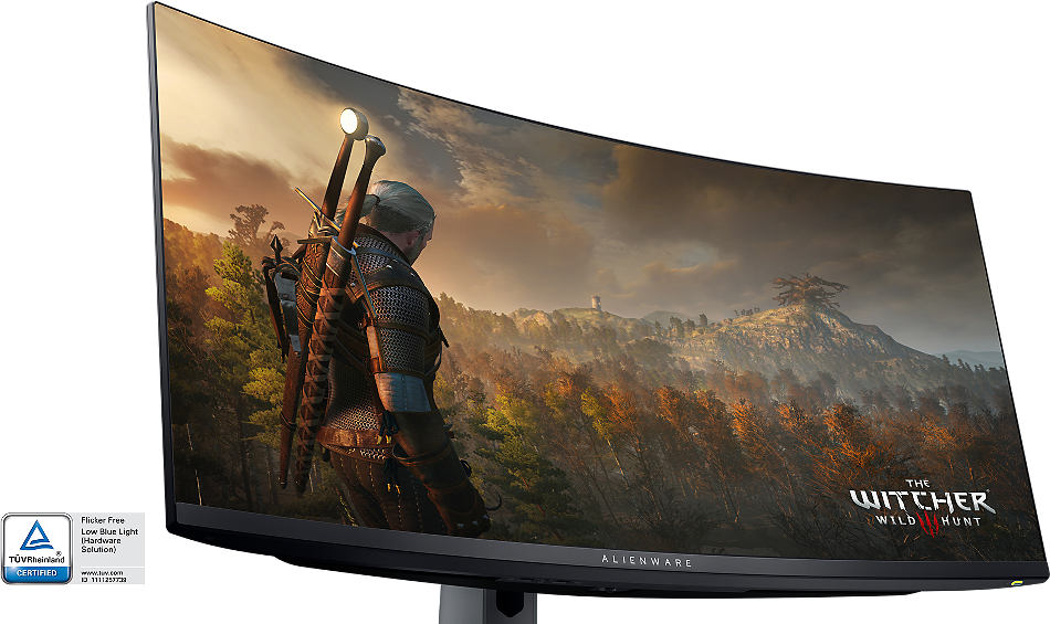 Монитор Alienware AW3423DWF, 34" (86.36 cm) QD-OLED, 165Hz, WQHD, 0.1ms, 250 cd/m2, DisplayPort, HDMI, USB - характеристика 4